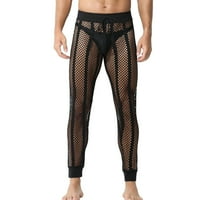 Hinvhai Clearence Muška elastična struka seksi čvrste mrežice prugasti prugasti prozračne pantalone
