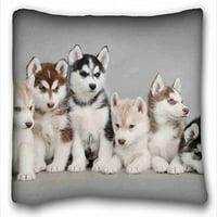 Winhome sibirski husky štenad jastuk veličine futrole Dvije strane tiska