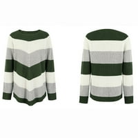 Odieerbi Ženski džemper Ležeran trendovski džemper koji odgovaraju pulover Dugim rukavima okrugli džeks