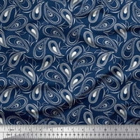Soimoi Rayon tkanina Dot & Paisley Ispis tkanina od dvorišta široko