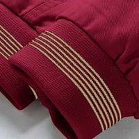 Zimske crvene jakne za muškarce muške jeseni i slobodno vrijeme Zip džepna ovratnik jakna Top bluza