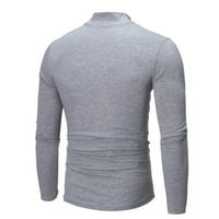 Tosmy muns majica muški zimski topli salon modni termički donji rub Muškarci Basic Plain majica Pulover