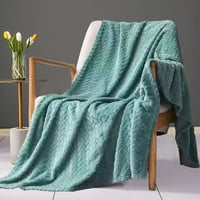 Cherryhome izdržljiv flanel pokrivač flanela pokrivač pune boje ugodno prašnjavo stilski lagani udoban