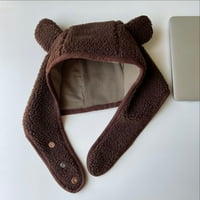 Medvjed kapu s kapuljačom elastične modne uho za zaštitu šešir za djevojke Fleece EarFlap šešir fleece