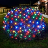 5FT 5FT božićne mrežne svjetla, LED vanjska božićna mreža String String Svjetla Pojednostavna vodootporna mreža za Xmas Tree Clumhes Party Decor
