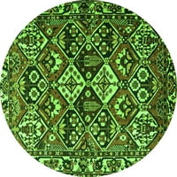 Ahgly Company u zatvorenom pravokutniku Perzijski zeleni tradicionalni prostirci, 5 '8'