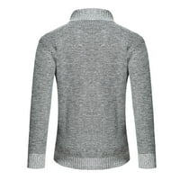 Leey-World Winters za muškarce Muška zima CotchPadded jakne za jakne ovratnik pleteni klipni džemper