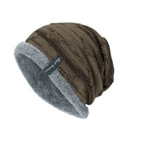 Royalloveunise Pletene kape za žene Muškarci Fleece Skijaška kapa Slauchy zimski šeširi za žene