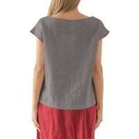 Ženska modna boja kontrast patchwork off ramena majica s dugim rukavima, siva, xxxl, 85% pamuk, 15%
