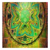 Zidni zidni i stick zidni mural - Mandala: Emerald Fantasy