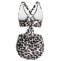 Ženski kupaći kostimi za kupaće struk Leopard Printing Split kupaći kostim