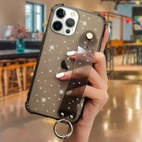 Kompatibilan s iPhone Pro Bling Girly Case, blista bombona Crystal Clear Cover s podesivim ručnim remen