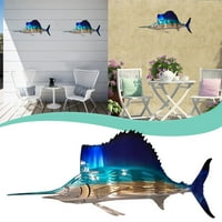 Xiuh Zidni ukras morski zidni umjetnički ukras za kućnu spavaću sobu dnevni boravak uredske ograde Akvarijum
