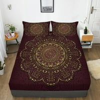 Bohemia Slikajući posteljinu Kućni tekstil Šareni ugrađeni poklopac sa jastukom, punom