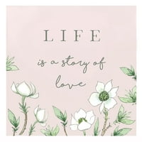 Život je priča o ljubavnom posteru Print Elizabeth Tyndall # ET1249