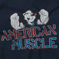 Popeye američki mišićni atletski duksevi sa kapuljačom, MUŠKI BRISKO BRANDS S
