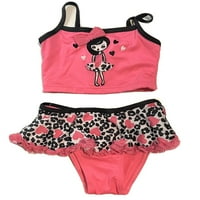 Svoj kupaći kostimi Mack - Ruffle Pink SZ mjeseci - dva UPF 50+