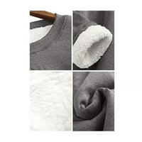Ženski plišani džemper Zimski ženski vrhovi za slobodno vrijeme za majicu s dugim rukavima s okruglim