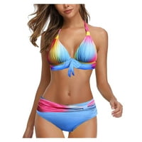 Cara Lady Women Plus Veličina Ispiši Swimjumpuprit kupaći kupaći kostim od kupaćih kupaćih kostima Plavi