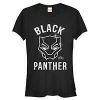 Junior's Marvel Black Panther Classec Graphic Tee Crno