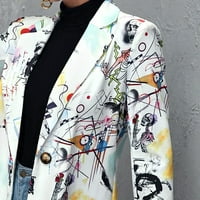 Ženski povremeni grafiti Ispis Jednostruki gumb Mali kardigan Wthout džepni kaput lagani kardigan džemperi