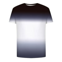 CLLIOS MENS grafičke majice Ljeto 3D uzorak majica s kratkim rukavima Dnevne rukave TOP Okrugli nosači