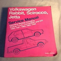 1980- VW zec, Scirocco, popravke Jetta, priručnik za popravak, ujedno u odnosu na mekeback B00435N39S