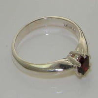 Britanci napravio je 9k bijeli zlatni prsten s prirodnim granskim ženskim permisenim prstenom - Opcije