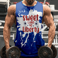 4. jula košulja mišića bez rukava za muškarce Američka zastava SAD Zastava 4. srpnja Eagle majica bez