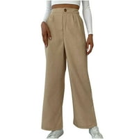 Traperice za ženske posteljine hlače kauzalne hlače raširene traperice Istepene hlače Premium traperice