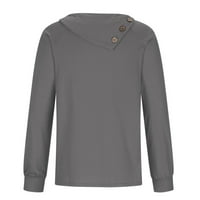 Košulje s košuljama s dugim rukavima za žene Fall Fashion Modni uzorak tiskane košulje Jesenski vrhovi