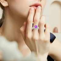 Circon full dijamantni prsten za rođendan prijedloga za rođendan, poklon za angažman za zabavu