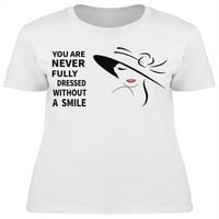 Nikad se ne obučene majica osmijeha žene --image by shutterstock, ženska x-velika