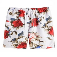 Grianlook muns klasik fit elastična kratke hlače za plažu na plaži Visoki struk cvjetni print za plasku