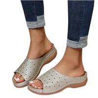 Sandale Žene Ljetne dame klinove pete Sandale casual debele dno isklesane ženske cipele