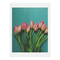 Društvo Divno ružičaste tulipane Olivia St Claire Art Print