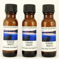 Lude svijeće ljetne noći boce s ozom Svaka premium mirisnog ulja mirisa