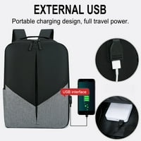 Giligiliso Fashion Trodijelni ruksak ruksak muški poslovni USB punjenje torba za laptop hapse studentski