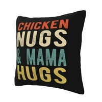 Pileći Nugs i mama zagrljaji bacaju jastučni predmeti kućni dekor ugodne prekrivače jastuka za krevet