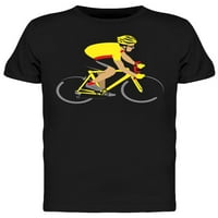 Racing biciklista u majici žutog dresa muškarci -Image by shutterstock, muški medij