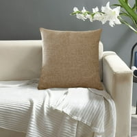 Set Solid Color Platne jastuk, 18x običan nordijski stil, za kancelarijski kauč jastuk za automobile