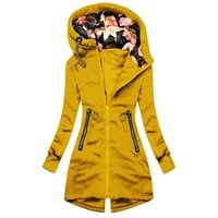 Obukli follure za žene modne cvjetne jakne sa zatvaračem patent džepne dukserice s dugim rukavima