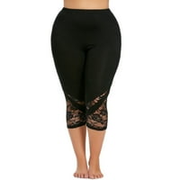 Modne žene čipke Plus veličina mršave hlače Yoga Sport hlače Tamače Hlače Ženske haljine za radne poslovne