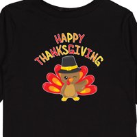 Inktastična sretna Dan zahvalnosti - slatka Turska u hodočasnički šešir poklon mališač majica dugih
