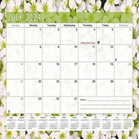 - Akademska godišnja meseci Planer kalendara za studente za vez za 3 prstena, stol ili zid