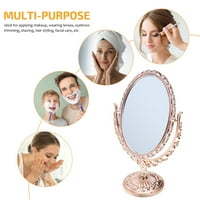Vintage Dvostrani šminku Ogledalo Creative Ovalno ogledalo Dekor zrcala