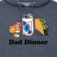 Instant poruka - tata večera - Muški pulover s kapuljačom runa