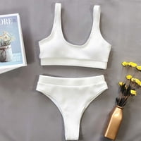 Ženske šorts za plivanje s toplim ženama Solid Bikini push-up podstavljeni kupaći kostimi kupaći odjeća