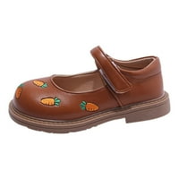 DMQupv Jednostavne sandalne cipele Slatka mrkva uzorak kožne cipele Ljeto na otvorenom meka gumene jedinice