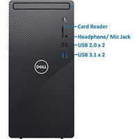 Dell Inspiron Desktop računar, Intel Core i5- do 4,3 GHz, 8GB RAM, 256GB SSD NVME, AC Wi-Fi, Bluetooth,